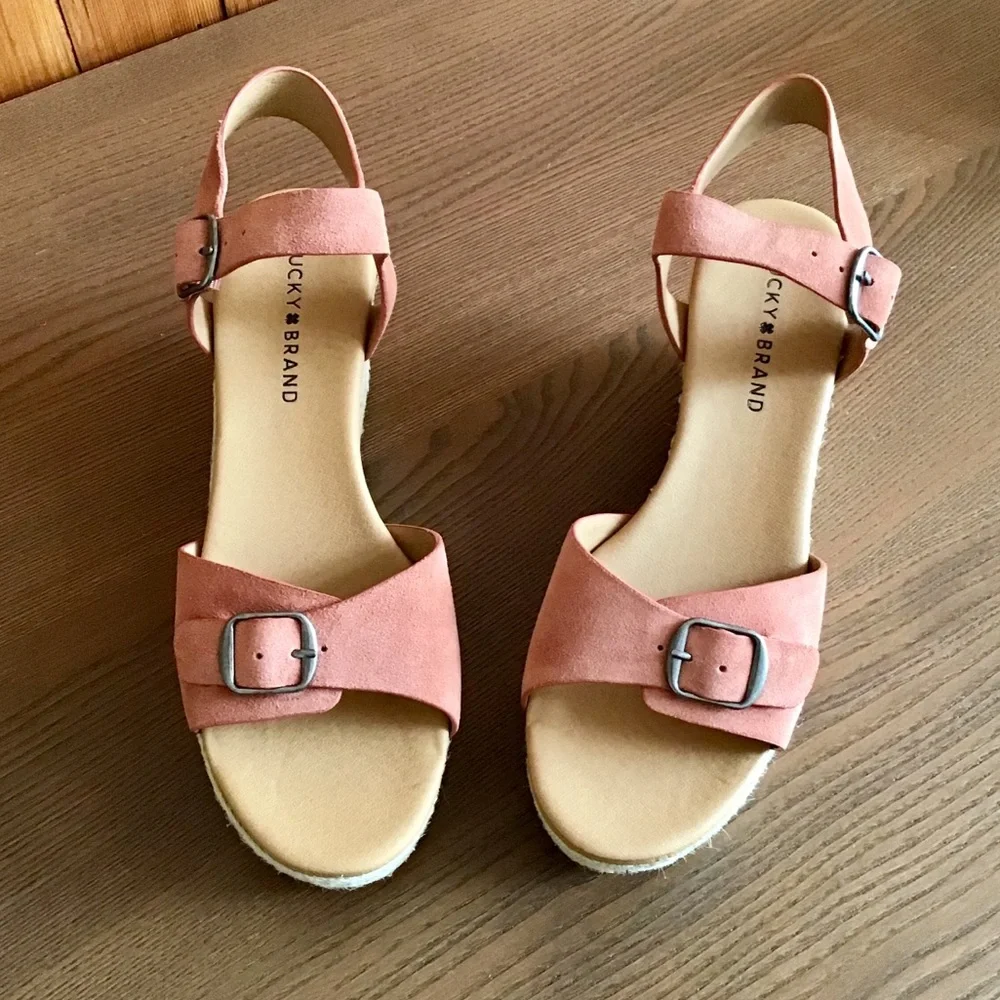 LUCKY BRAND Buckle Espadrille Sandals